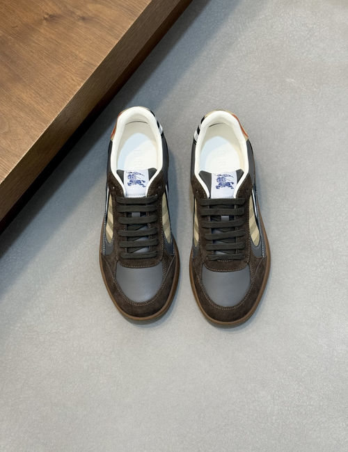 Burberry Check Terrace Casual Sneakers With EKD Detail