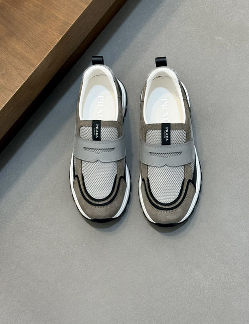 Prada Montecarlo Re-Edition Suede Mesh Sneakers