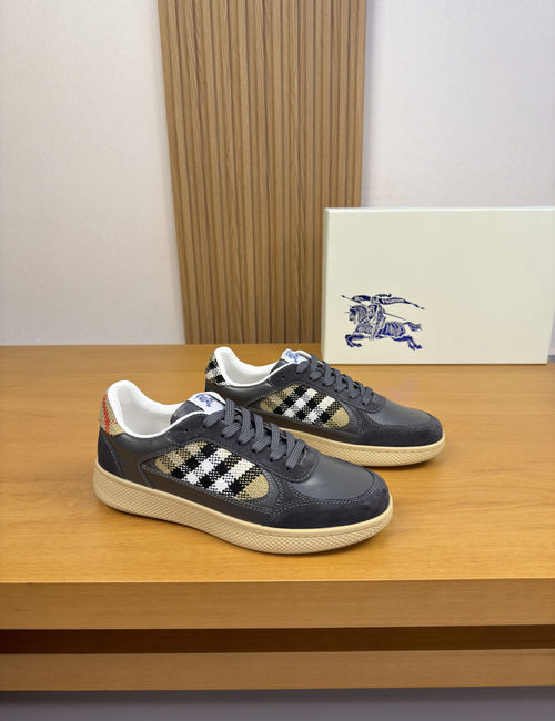 Burberry Premium Leather Casual Sneakers With TPR Sole