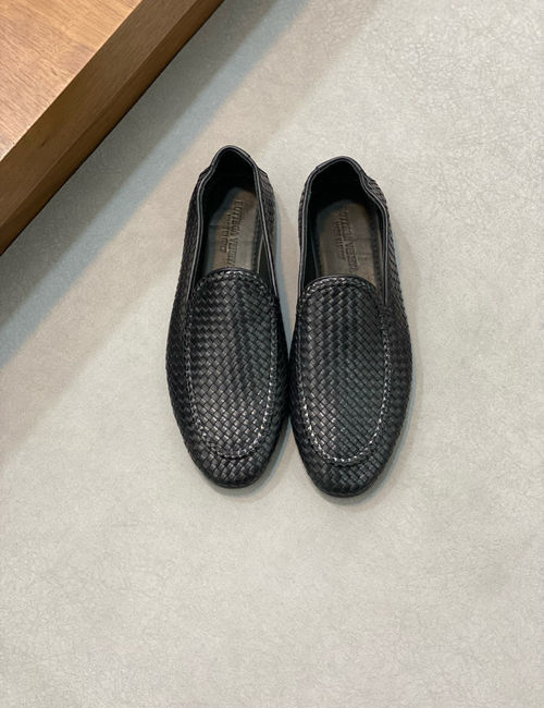 Bottega Veneta BV Woven Calfskin Shoes With Leather Insole