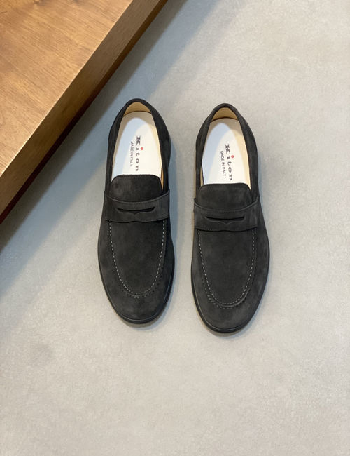 Kiton Calfskin Leather Casual Sneakers