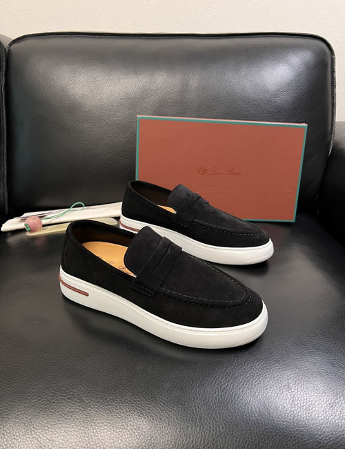 Loro Piana LP Premium Cow Leather Loafers Comfortable Sole