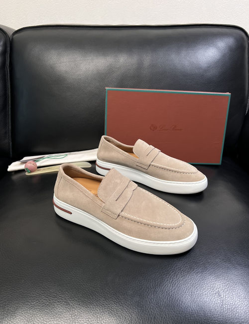 Loro Piana LP Premium Cow Leather Loafers Comfortable Sole