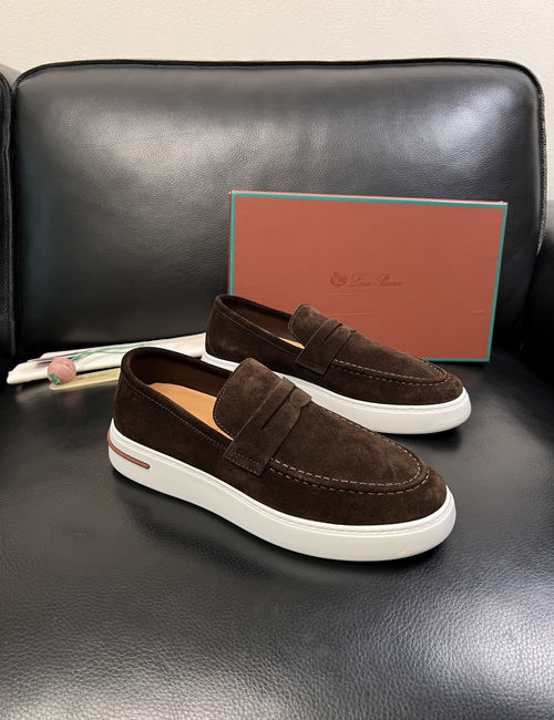 Loro Piana LP Premium Cow Leather Loafers Comfortable Sole
