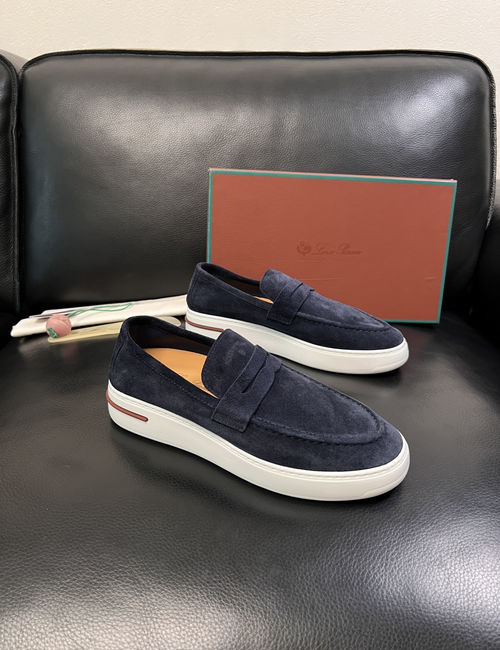 Loro Piana LP Premium Cow Leather Loafers Comfortable Sole