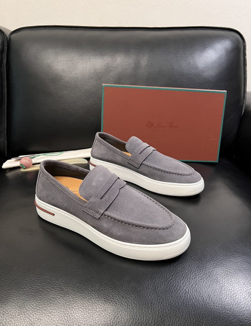 Loro Piana LP Premium Cow Leather Loafers Comfortable Sole
