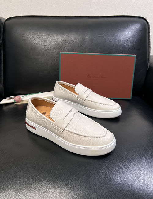 Loro Piana LP Premium Cow Leather Loafers Comfortable Sole