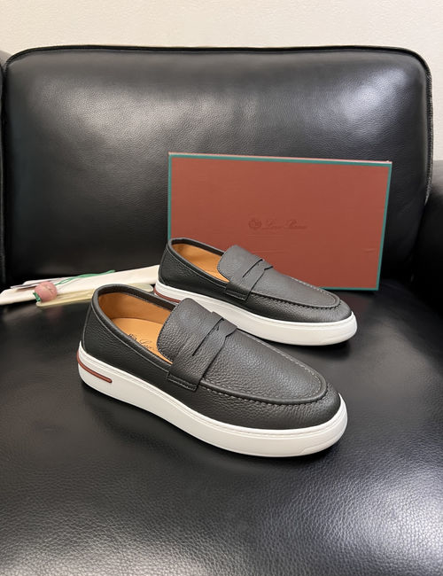 Loro Piana LP Premium Cow Leather Loafers Comfortable Sole