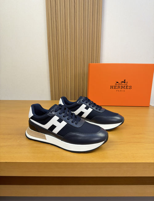 Hermes H Pattern Casual Sneakers