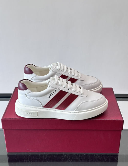 Bally Color-Block Sneakers, Leather Details, Comfortable Wear