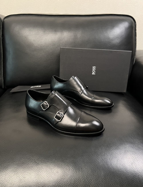 Hugo Boss Stitched Leather Formal Dress Shoes