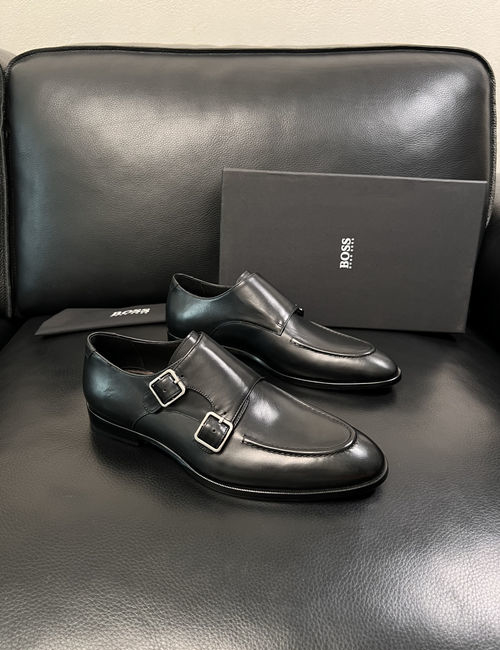 Hugo Boss Stitched Leather Formal Dress Shoes