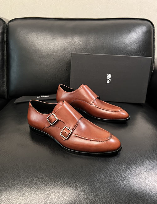 Hugo Boss Stitched Leather Formal Dress Shoes