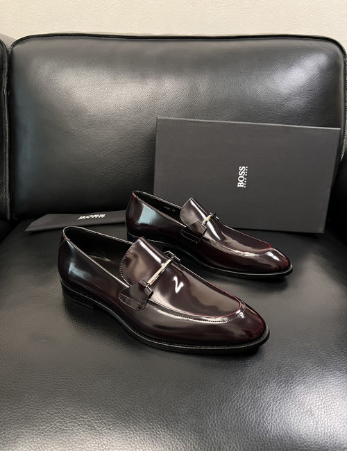Hugo Boss Stitched Leather Formal Dress Shoes
