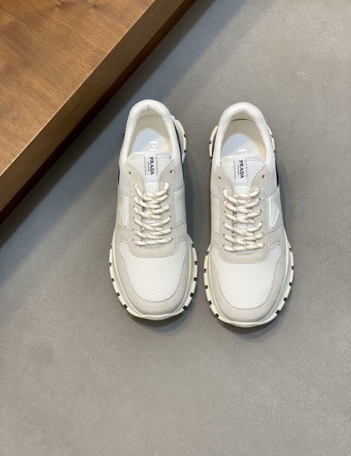 Prada Montecarlo Re-Edition Suede Mesh Sneakers