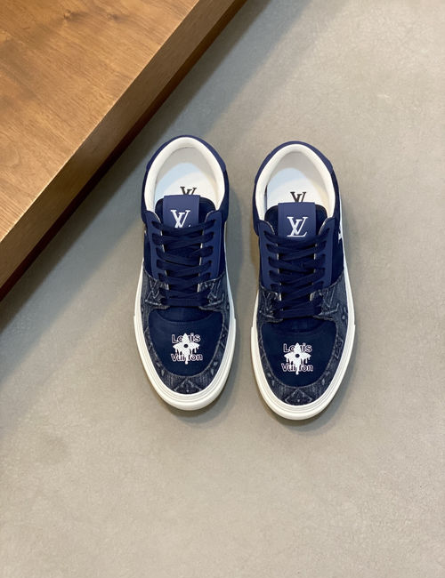 Louis Vuitton LV Grained Nappa Leather Casual Sneakers