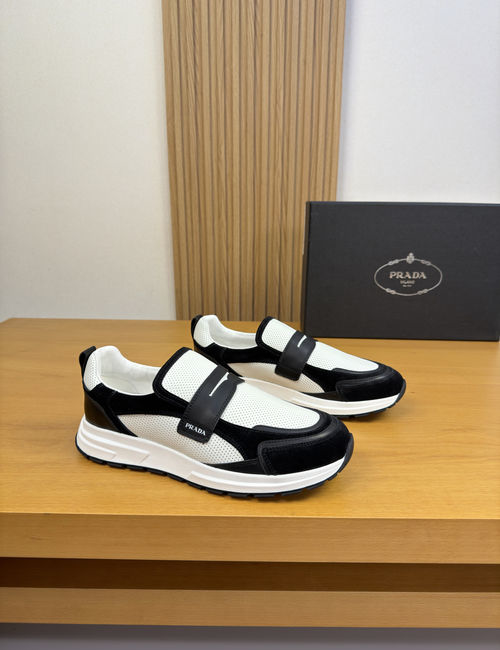 Prada Premium Leather Casual Sneakers