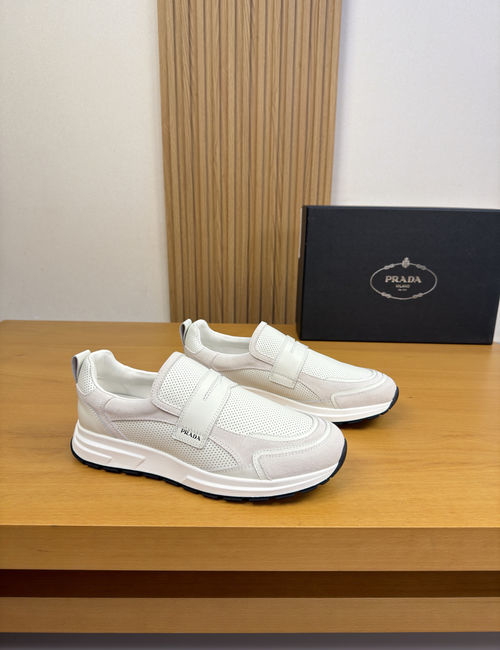 Prada Premium Leather Casual Sneakers