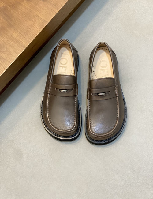 Loewe Business Leather Shoes Cowhide Upper