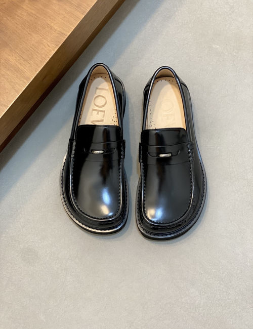 Loewe Business Leather Shoes Cowhide Upper
