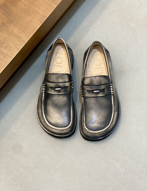 Loewe Business Leather Shoes Cowhide Upper