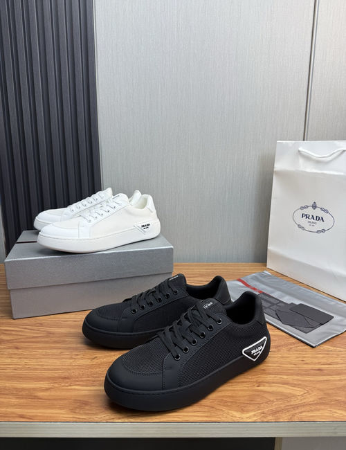 Prada Collapse Slip-on Sneakers With Leather Upper