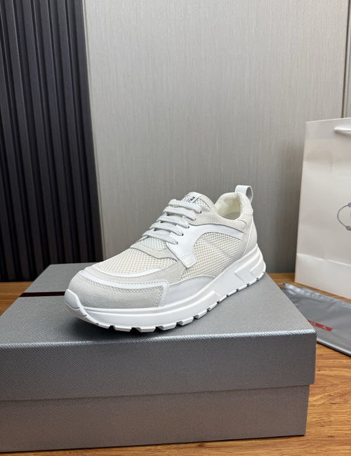 Prada Collapse Slip-on Sneakers With Leather Upper