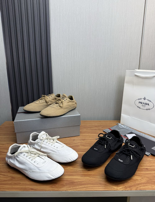Prada Collapse Slip-on Sneakers With Leather Upper