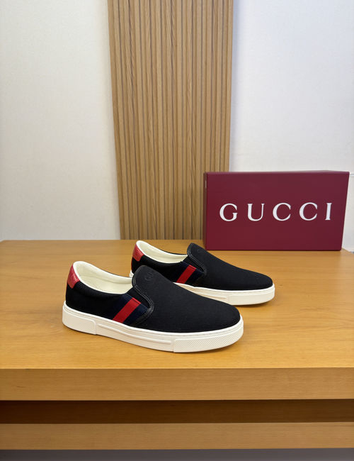 Gucci Casual Sports Sneakers With Premium Leather Upper