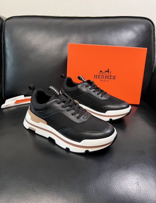 Hermes Premium Stitched Leather Shoes