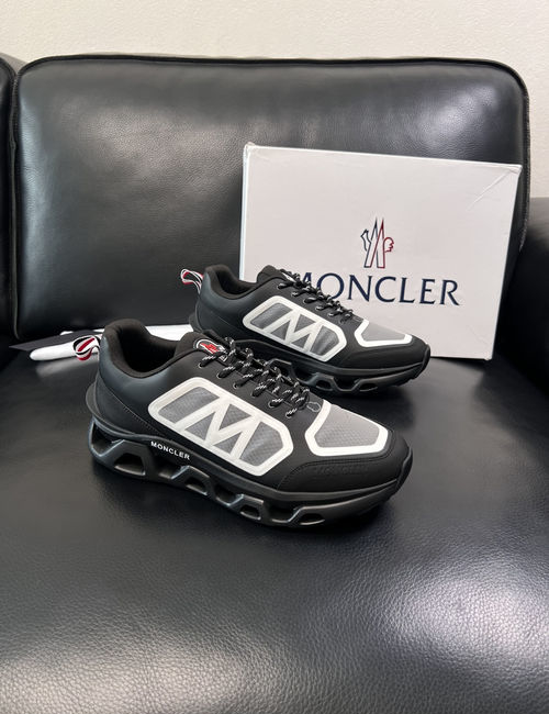 Moncler Genuine Leather Sneakers With Original Sole