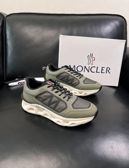 Moncler Genuine Leather Sneakers With Original Sole