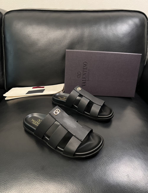Valentino Genuine Leather Soft Slippers