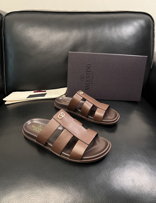 Valentino Genuine Leather Soft Slippers