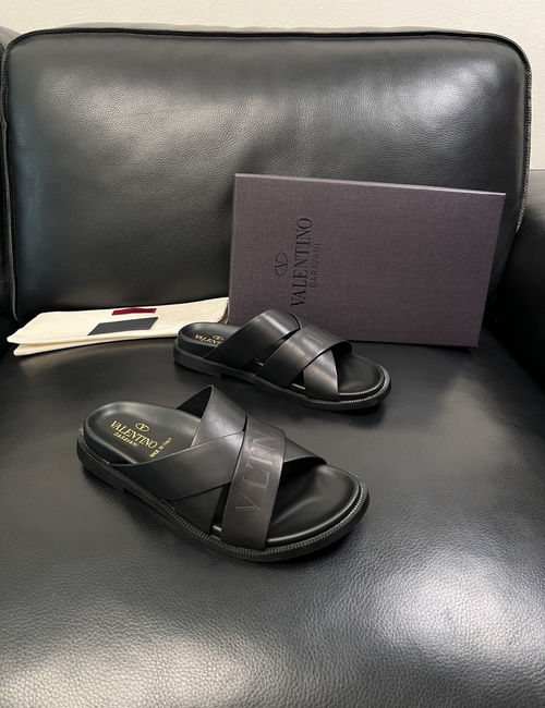 Valentino Genuine Leather Soft Slippers