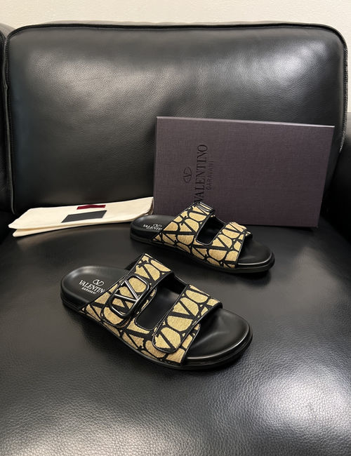 Valentino Genuine Leather Soft Slippers