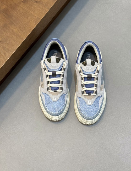 Fendi Premium Casual Sneakers With Stitched Upper