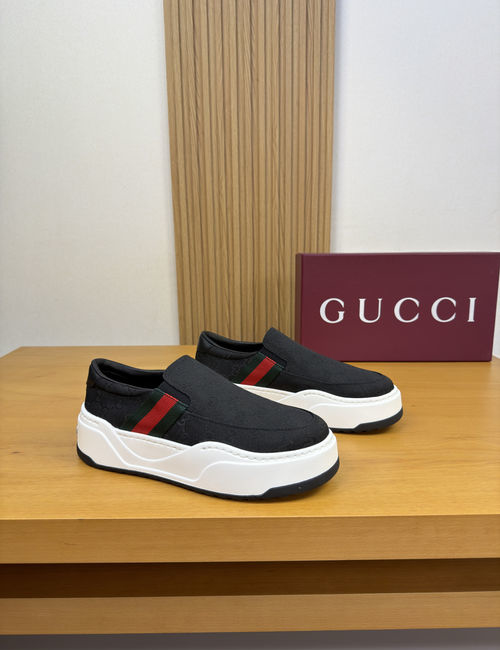 Gucci Casual Sneakers With Premium Leather Upper
