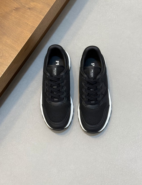 Prada Montecarlo Re-Edition Suede Mesh Sneakers