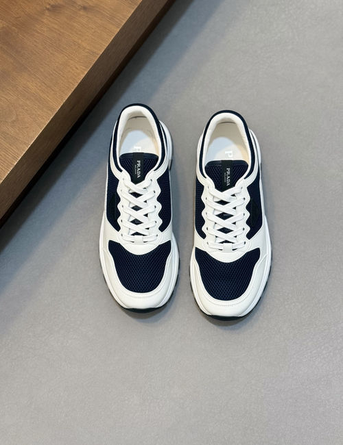 Prada Montecarlo Re-Edition Suede Mesh Sneakers