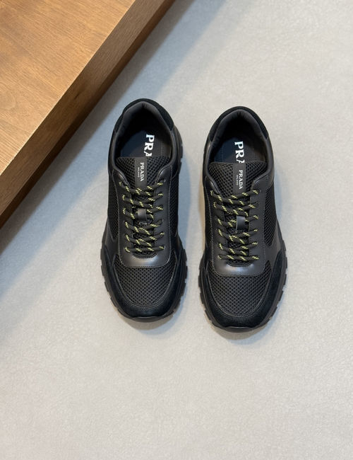 Prada Montecarlo Re-edition Suede Mesh Sneakers