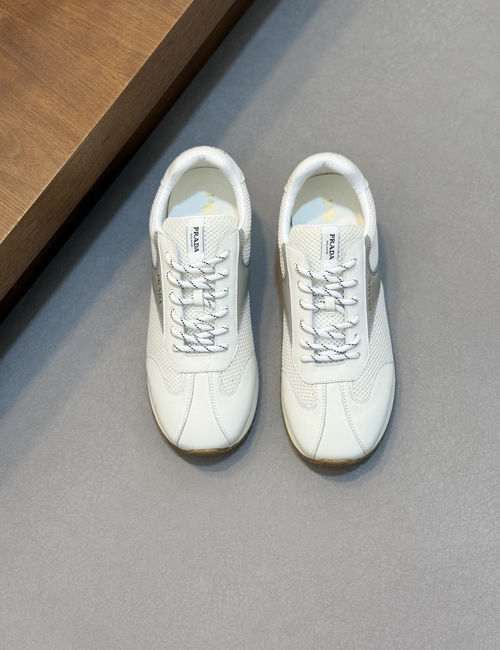 Prada Montecarlo Re-edition Suede Mesh Sneakers