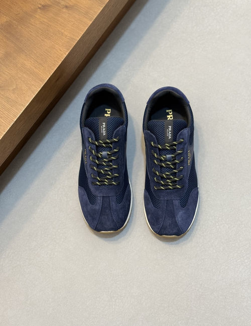 Prada Montecarlo Re-edition Suede Mesh Sneakers