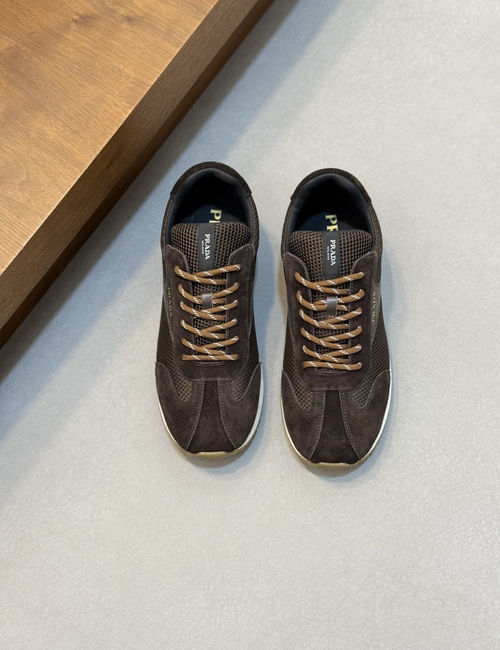 Prada Montecarlo Re-edition Suede Mesh Sneakers
