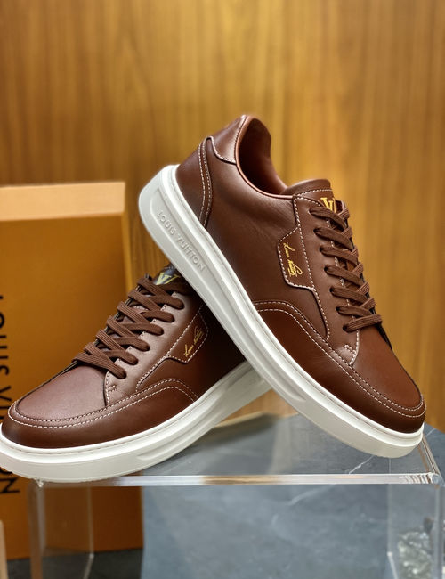 Louis Vuitton LV Suede Leather Beverly Hills Casual Style Shoes