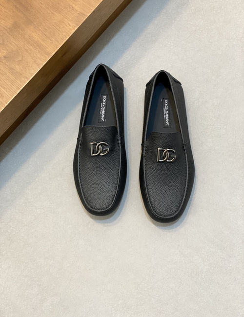 Dolce & Gabbana DG Cowhide Leather Business Loafers