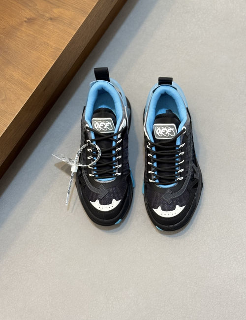 Fendi Multi-material Stitched EVA Sole Sneakers