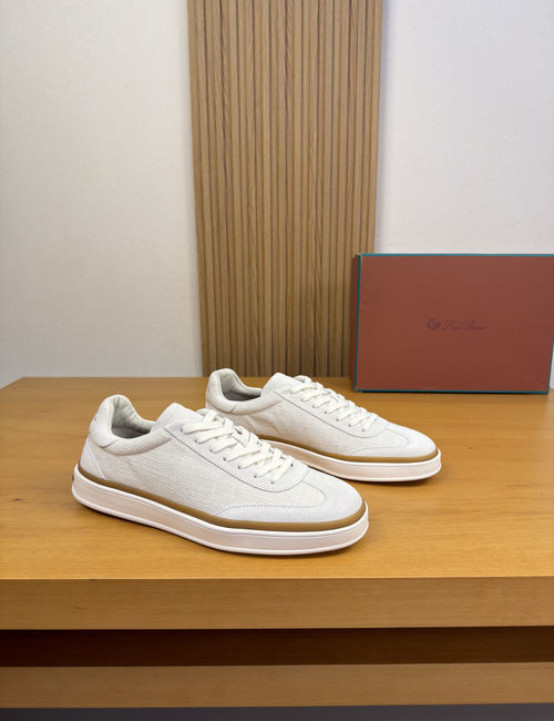 Loro Piana LP Suede Cowhide Casual Sneakers