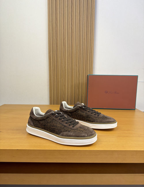 Loro Piana LP Suede Cowhide Casual Sneakers
