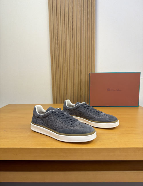 Loro Piana LP Suede Cowhide Casual Sneakers